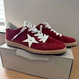 Red Suede Men's Sneakers